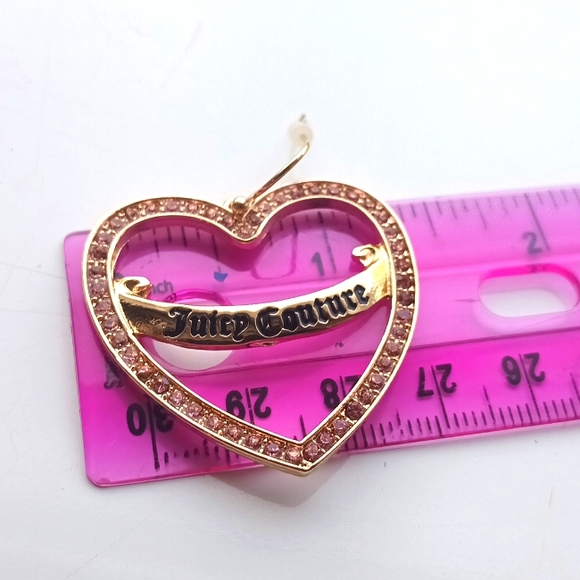 NEW Juicy couture Hearts earrings| women's rhinestone earrings - Picture 7 of 8